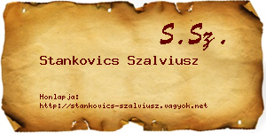Stankovics Szalviusz névjegykártya